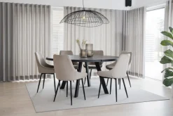 Rowico Home Matbord 'Fred' Runt 160cm - Svart