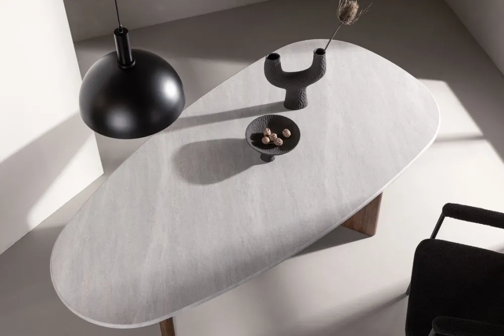 Reforma Matbord 'Grums' 180x90cm - Brun/Marmor