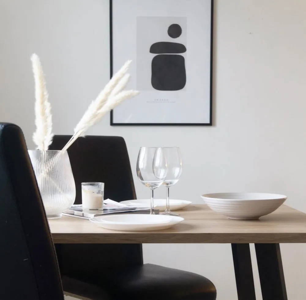 Reforma Matbord 'Klassisk' 140x80cm - Svart/Ek