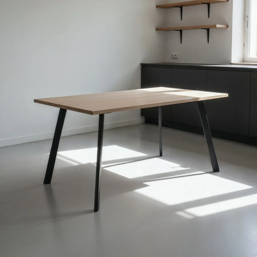 Reforma Matbord 'Klassisk' 140x80cm - Svart/Ek