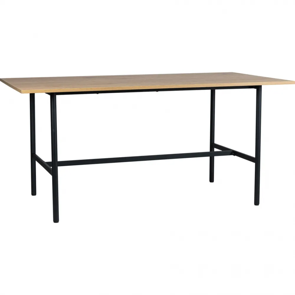 Reforma Matbord 'Line' - Ek/Svart 160x90cm