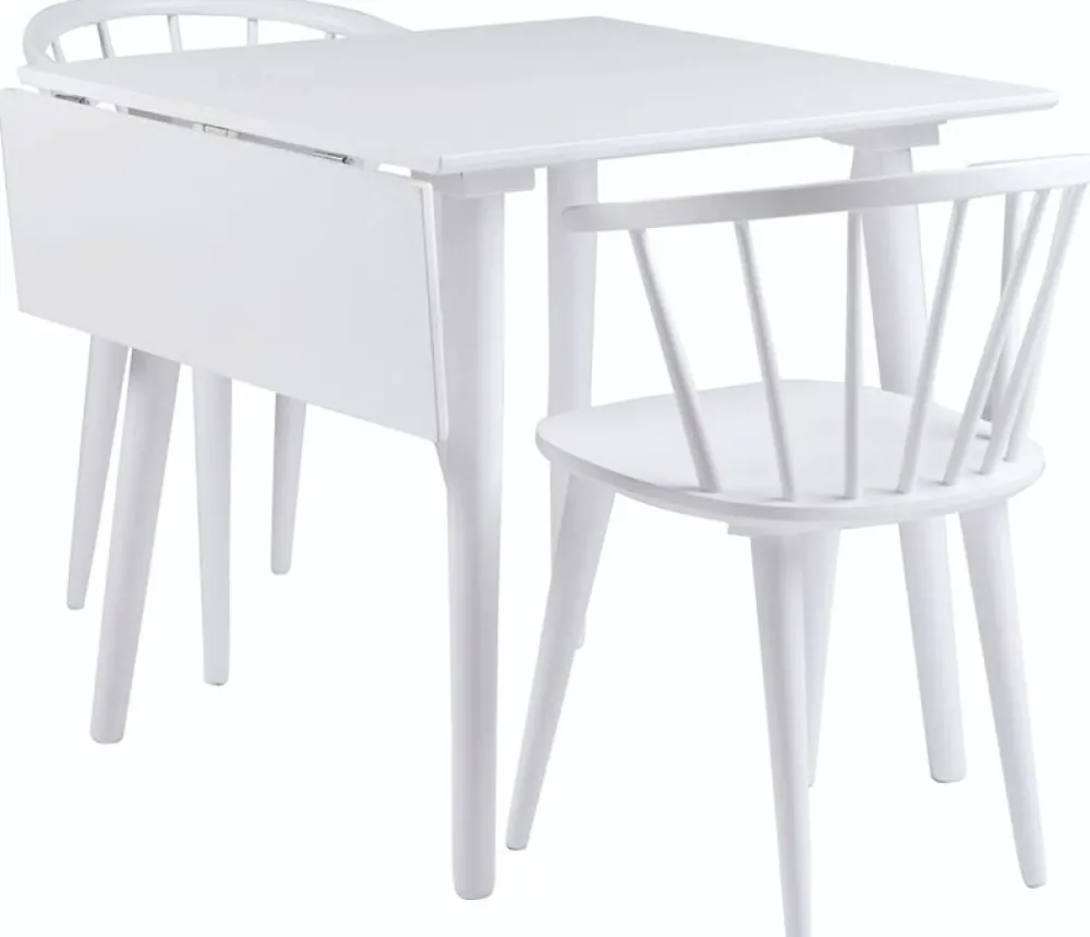 Rowico Home Matbord 'Lotta' 80x80cm - Vit