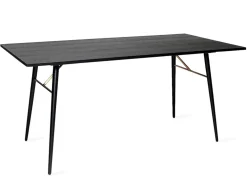 Reforma Matbord 'Lux' 160x90cm - Svart/Mässing
