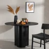 Reforma Matbord 'Orsa' Runt 110cm - Svart