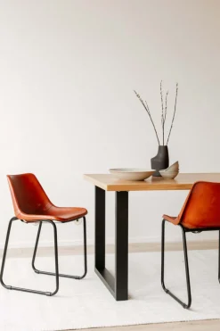 Reforma Matbord 'Radus' 140x85cm - Ek/Svart