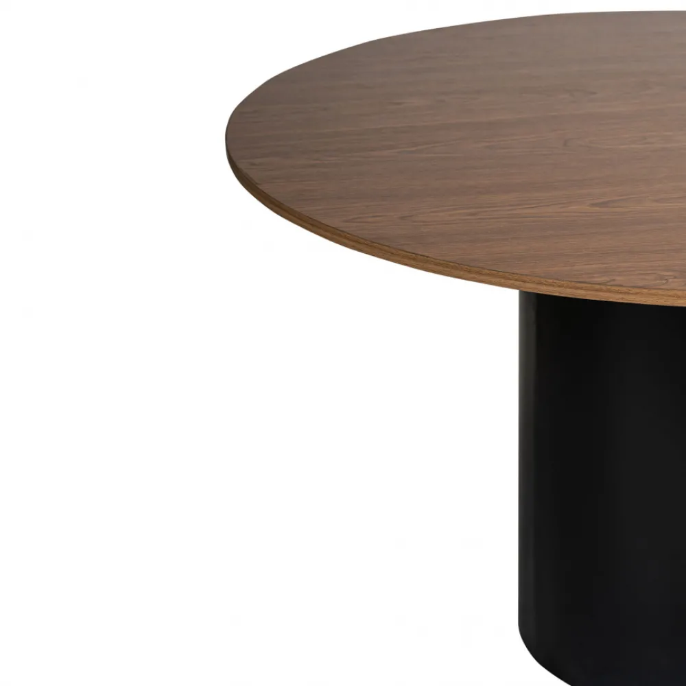 Reforma Matbord 'Rounded' Runt 120cm - Valnöt