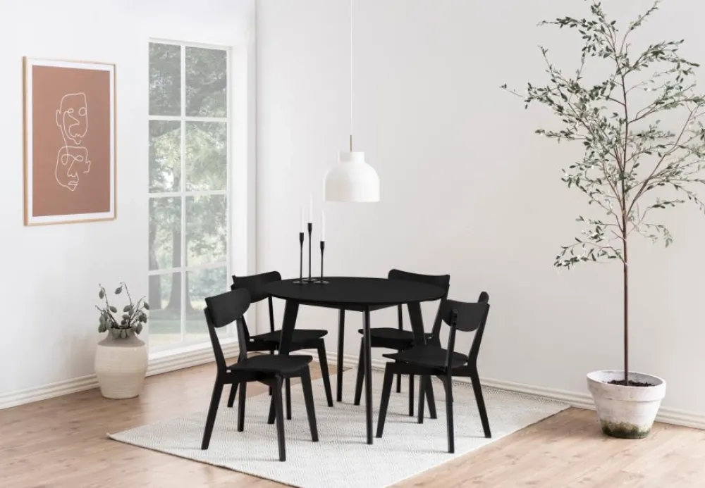 Reforma Matbord 'Ärsjö' Runt 105cm - Svart