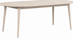 Rowico Home Matbord 'Tyler' Ovalt 170x105cm - Vitpigmenterad Ek