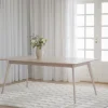 Rowico Home Matbord 'Yumi' 190x90cm - Vitpigmenterad ek