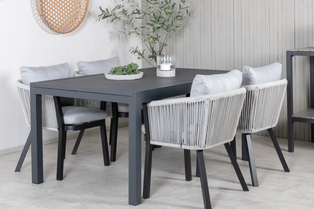 Garden Prestige Matgrupp 'Sollentuna' - Svart