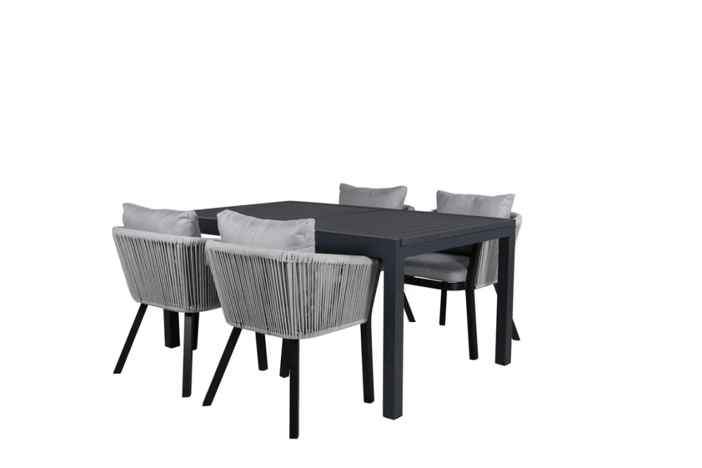 Garden Prestige Matgrupp 'Sollentuna' - Svart