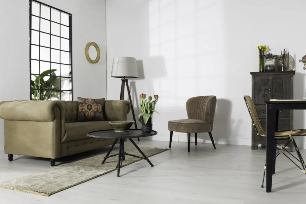 Dutchbone Matta 'Shisa' 67x245 - Forest/Beige
