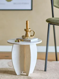 Bloomingville Pedestal 'Sendai' - Marmor