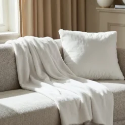 Reforma x Trendcarpet Pläd 'Aranga Super Soft Throw' 130x170cm - Vit