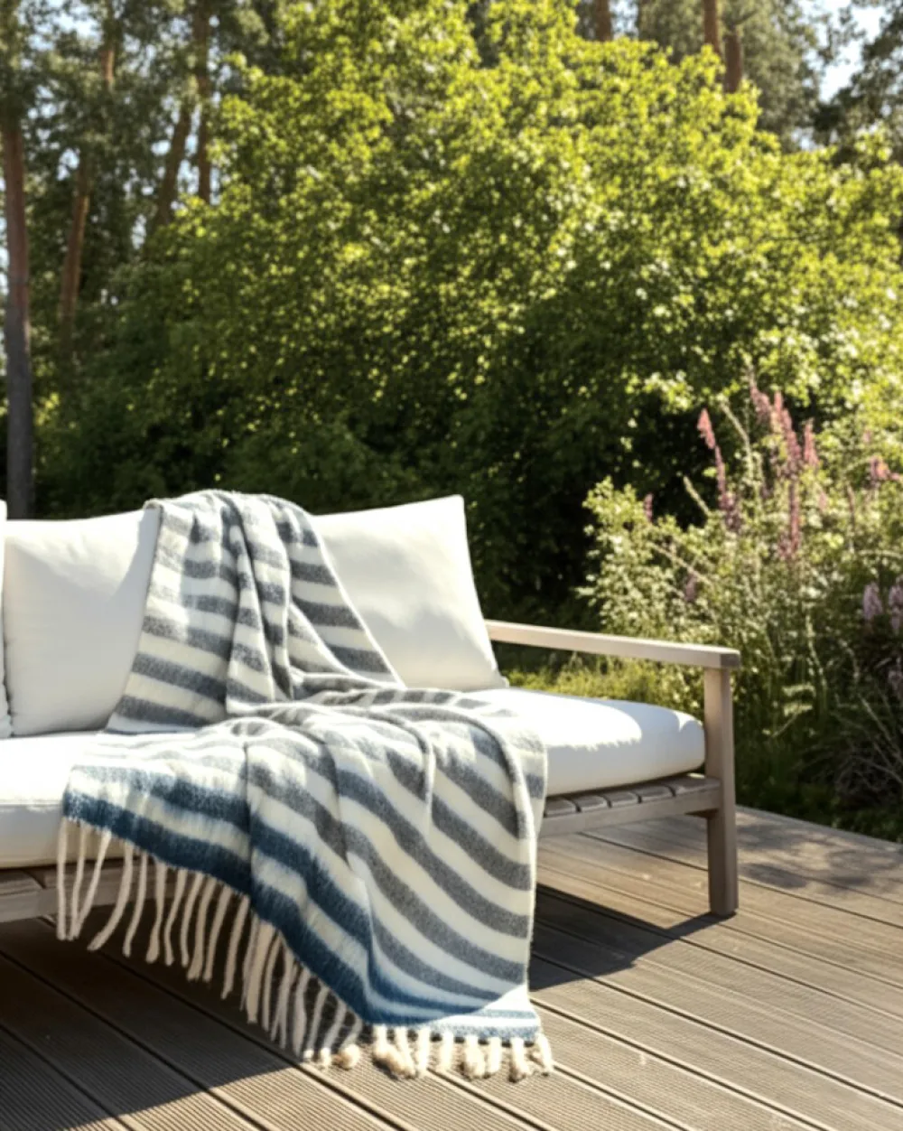 Reforma x Trendcarpet Pläd 'Carrie' 130x170cm - Blå