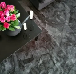 Reforma x Trendcarpet Rund matta 'Aranga Super Soft' - Antracit