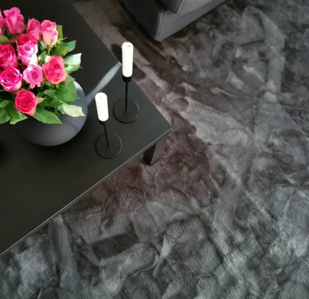 Reforma x Trendcarpet Rund matta 'Aranga Super Soft' - Antracit