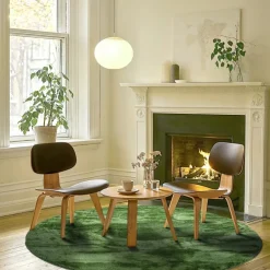 Reforma x Trendcarpet Rund matta 'Aranga Super Soft' - Oliv