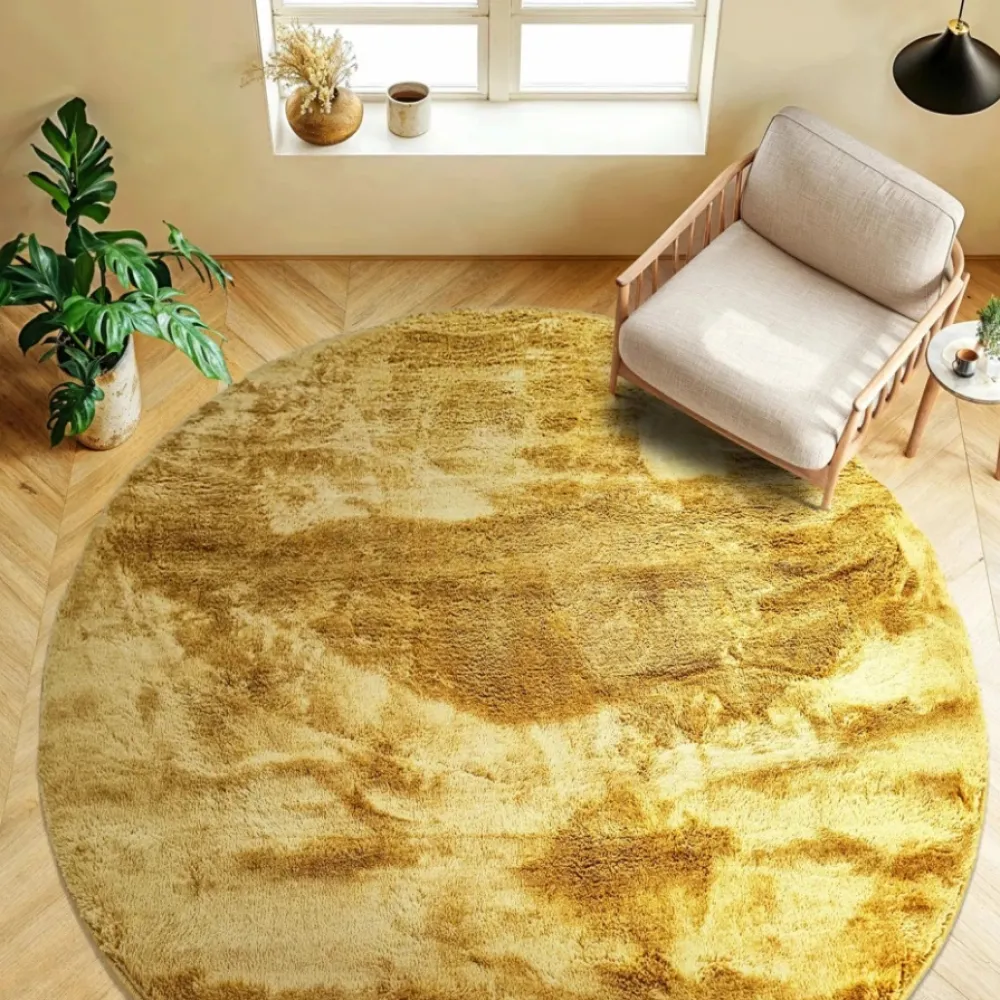 Reforma x Trendcarpet Rund matta 'Aranga Super Soft' - Orange