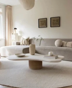 Reforma x Trendcarpet Rund matta 'Coastal' - Cream