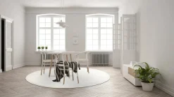 Reforma x Trendcarpet Rund matta 'Hamilton' - Vit