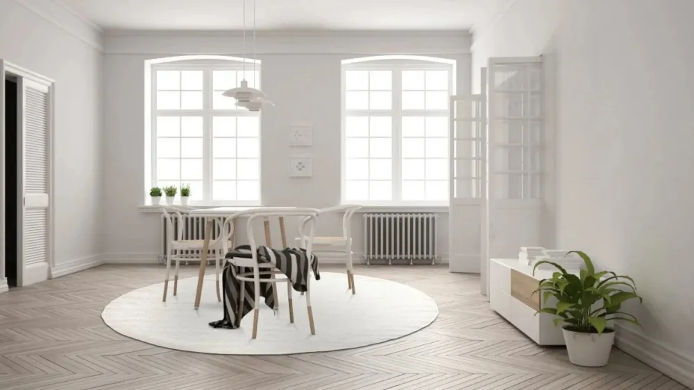 Reforma x Trendcarpet Rund matta 'Hamilton' - Vit