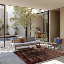 Reforma x Trendcarpet Ryamatta 'Aranga Super Soft' - Mörkbrun