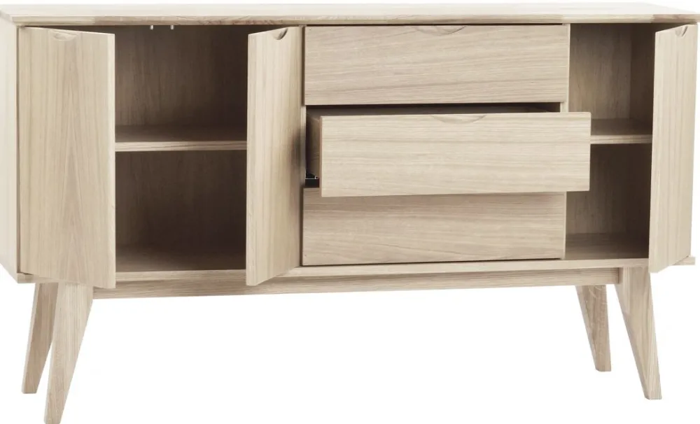 Rowico Home Sideboard 'Filippa' 150x85cm - Ek/Vitpigmenterad