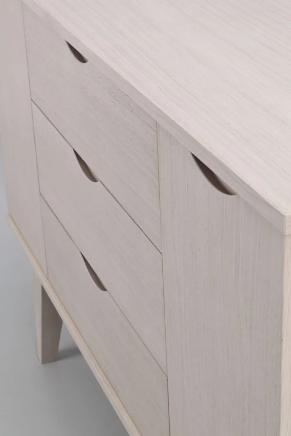 Rowico Home Sideboard 'Filippa' 122x85cm - Ek/Vitpigmenterad