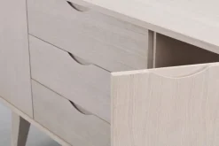 Rowico Home Sideboard 'Filippa' 122x85cm - Ek/Vitpigmenterad