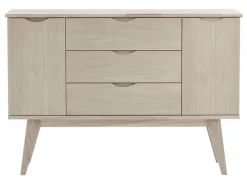 Rowico Home Sideboard 'Filippa' 122x85cm - Ek/Vitpigmenterad