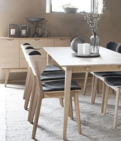 Rowico Home Sideboard 'Filippa' 122x85cm - Ek/Vitpigmenterad