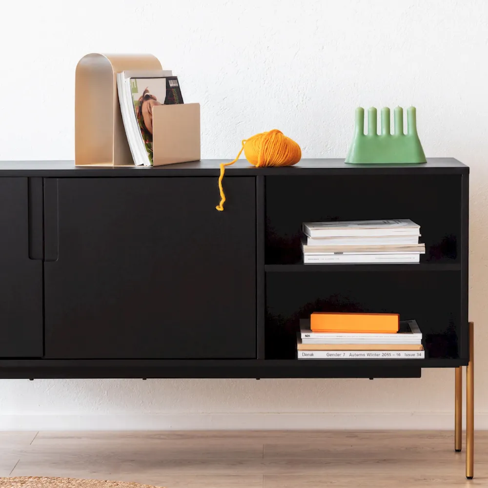 Reforma Sideboard 'Frölunda' - Svart/Mässing
