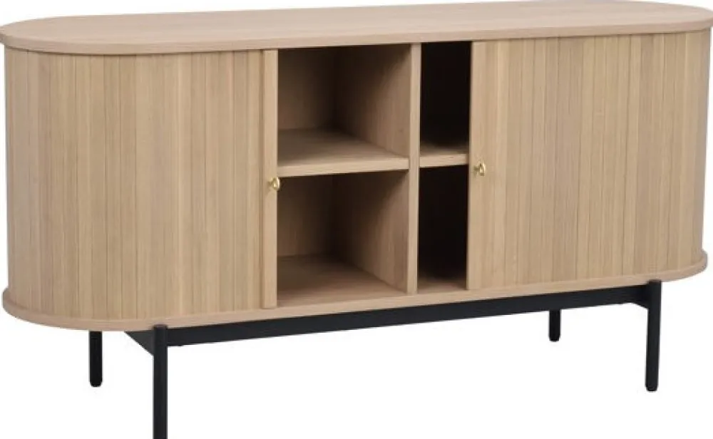 Rowico Home Sideboard 'Haddington' - Vitpigmenterad/Svart
