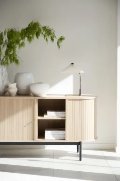 Rowico Home Sideboard 'Haddington' - Vitpigmenterad/Svart