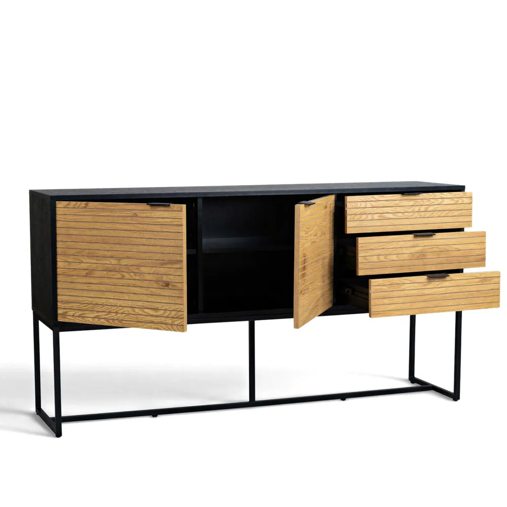 Reforma Sideboard 'Line' - Ek/Svart