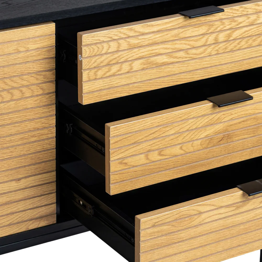 Reforma Sideboard 'Line' - Ek/Svart