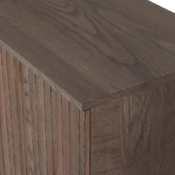 WOOOD Sideboard ‘New Gravure’ 200 cm - Mörkbrun/Svart