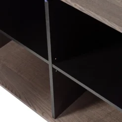 WOOOD Sideboard ‘New Gravure’ 200 cm - Mörkbrun/Svart