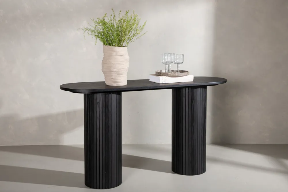 Reforma Sidobord 'Barkaby' 40x130cm - Svart