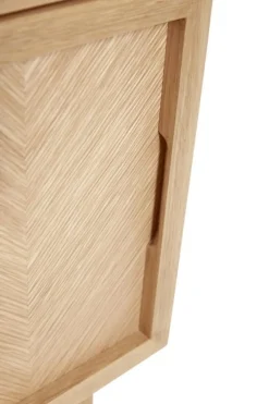 Hübsch Sidobord 'Herringbone' - Natur