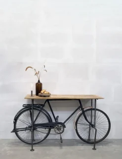 Trademark Living Sidobord Vintage bicycle - Trä/Järn