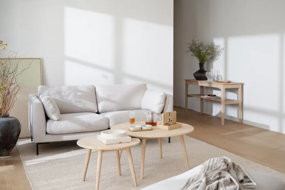 Rowico Home 2,5-sitssoffa 'Corwin' - Ljusbeige