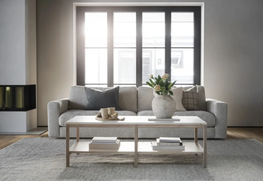 Rowico Home 3-Sitssoffa 'Duncan' - Ljusgrå