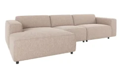 Rowico Home 4-Sitssoffa 'Willard' Schäslong V - Ljusbeige