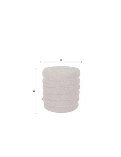 Dutchbone Sittpuff 'Fern' - Brun/Svart