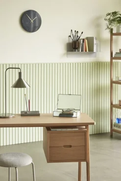 Hübsch Skrivbord 'Architect' - Vitpigmenterad Ek