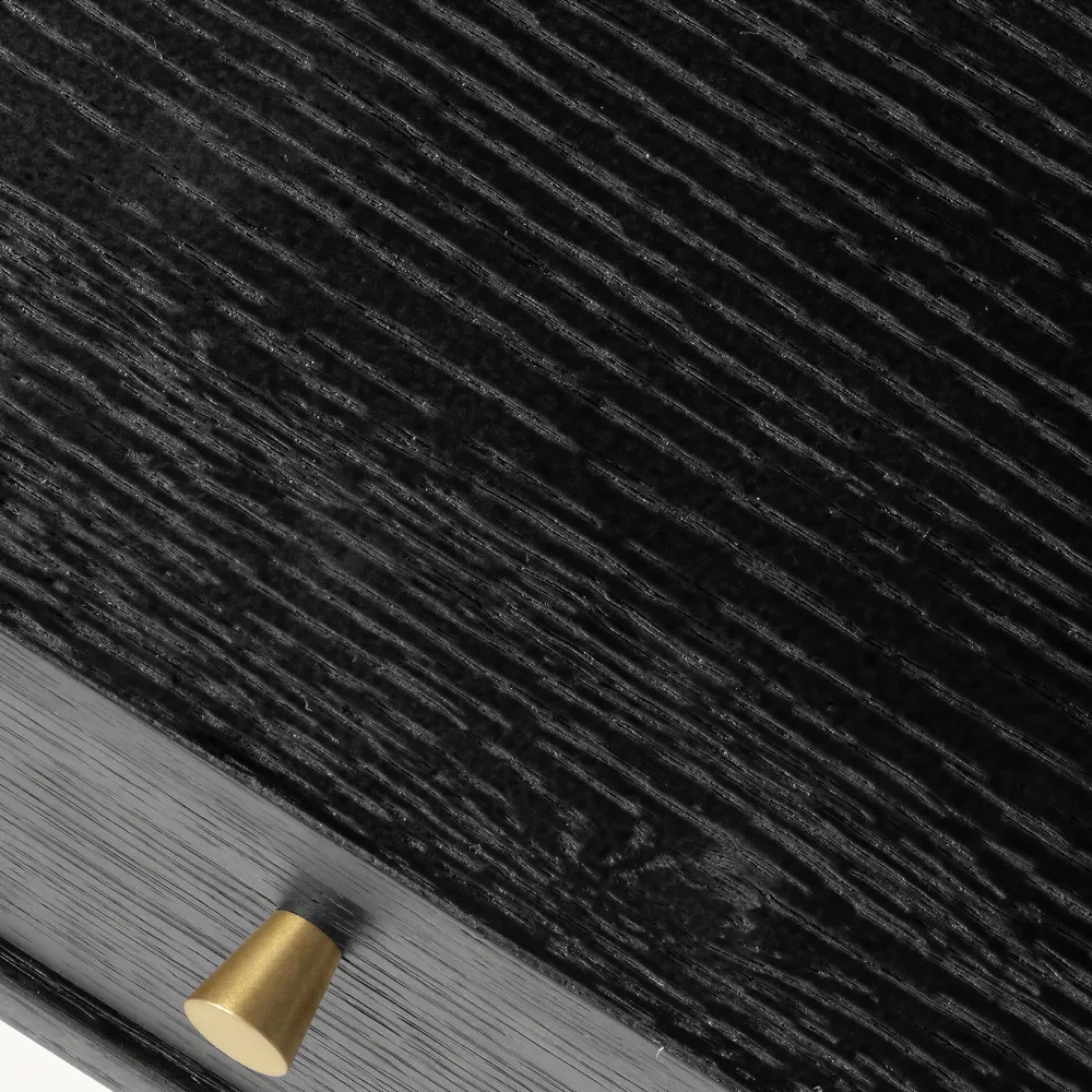 Reforma Skrivbord 'Lux' - Svart/Mässing