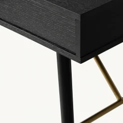 Reforma Skrivbord 'Lux' - Svart/Mässing