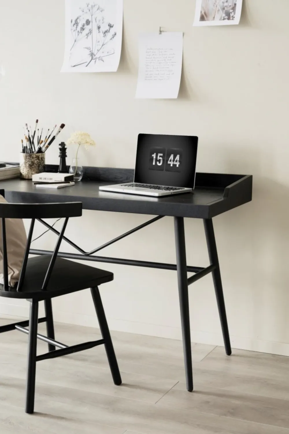 Rowico Home Skrivbord 'Springdale' - Svart